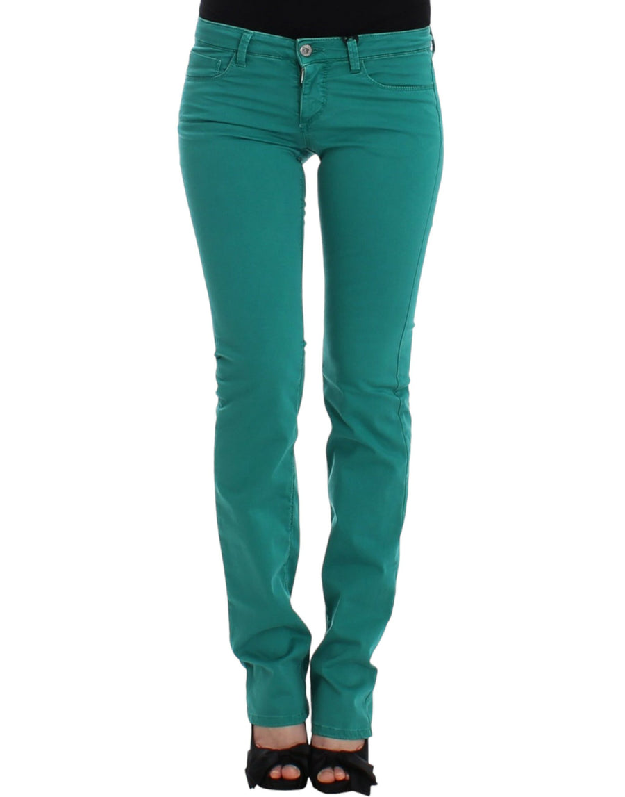 Costume National 98% cotton jeans in green