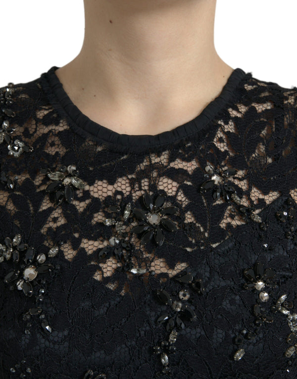 Dolce & Gabbana 45% Rayon sheath dress in black