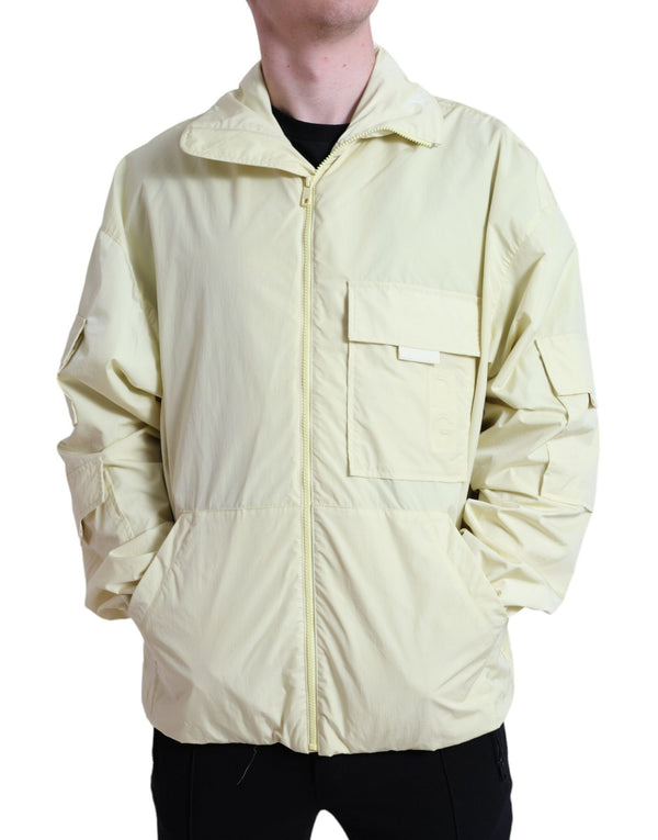Dolce & Gabbana 58% Nylon 42% Polyester jacket in yellow