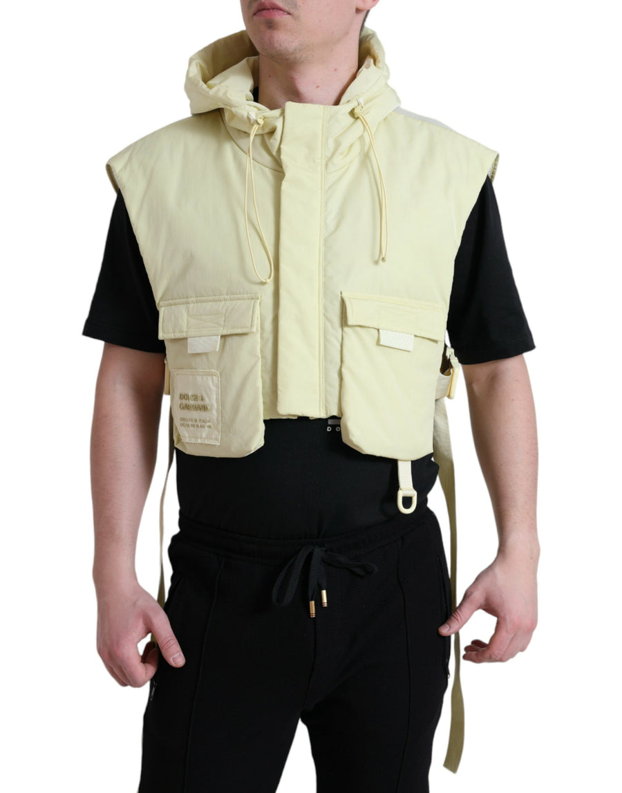 Dolce & Gabbana 53% Nylon 47% Polyester vest in yellow