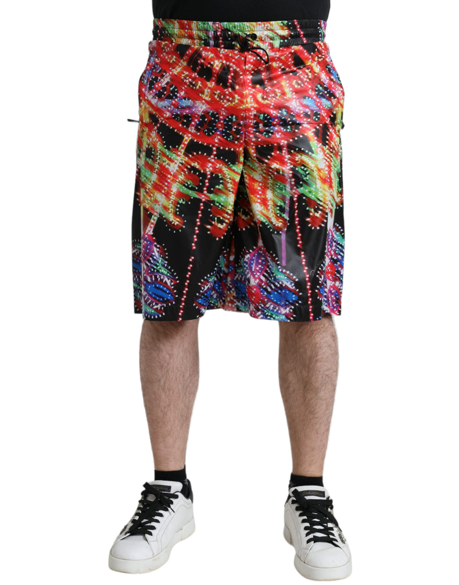 Dolce & Gabbana 100% Polyester bermuda shorts in multicolor