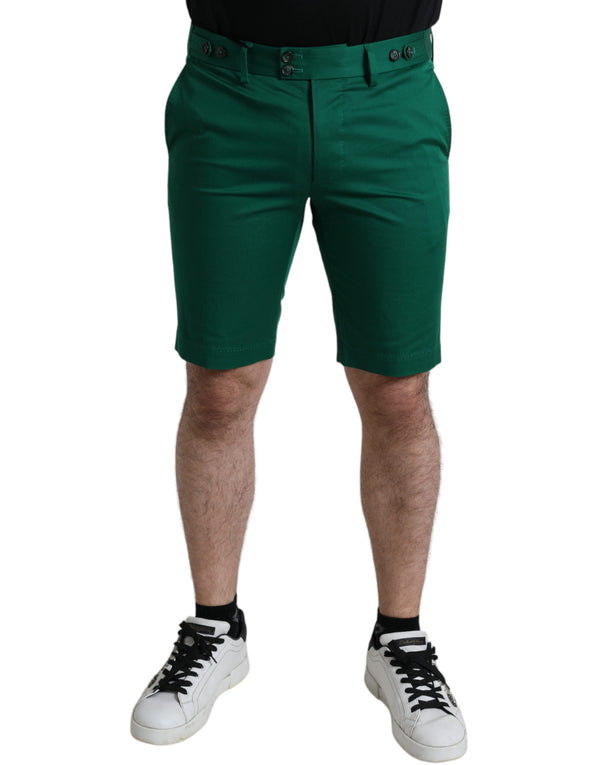 Dolce & Gabbana 97% Cotton bermuda shorts in green