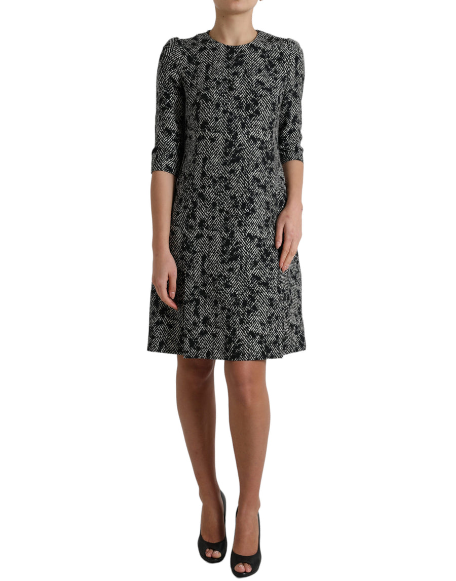 Dolce & Gabbana 48% Polyester Film Fiber dress in black