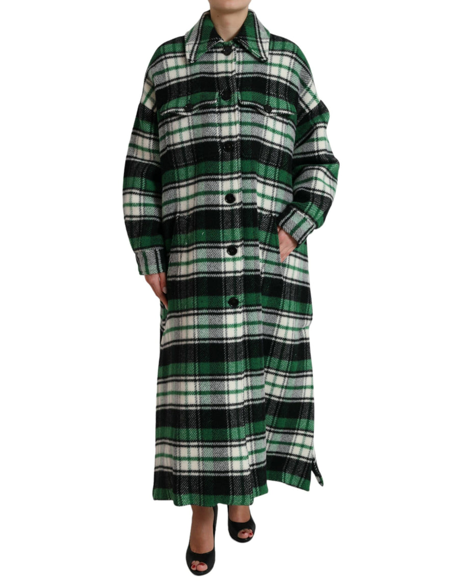 Dolce & Gabbana 27% Angora coat in green