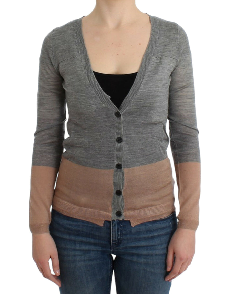 Costume National 70% Acrylic cardigan in gray