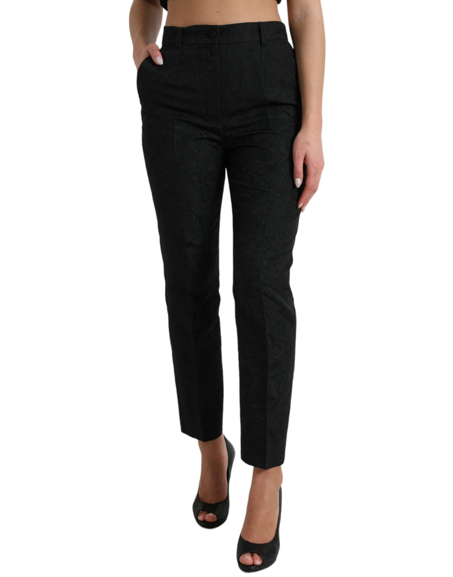 Dolce & Gabbana 40% Polyester 39% Acetate 21% Nylon trousers in black