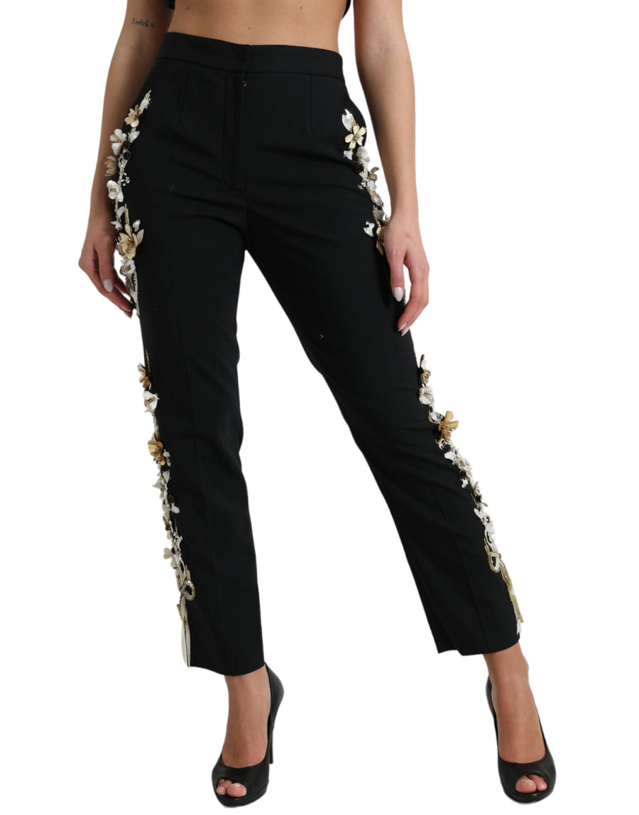 Dolce & Gabbana 99% Virgin Wool trousers in black
