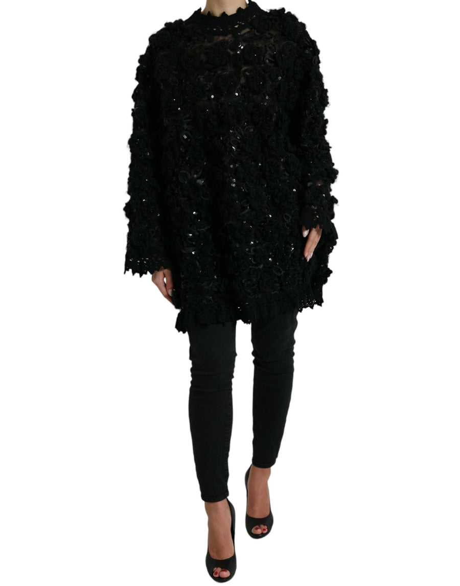 Dolce & Gabbana 100% Nylon sweater in black