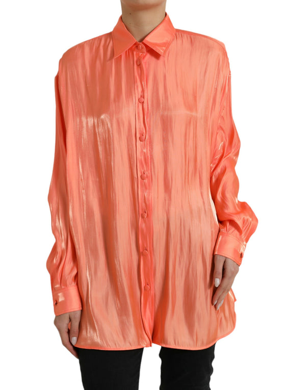 Dolce & Gabbana 100% Polyester blouse in coral