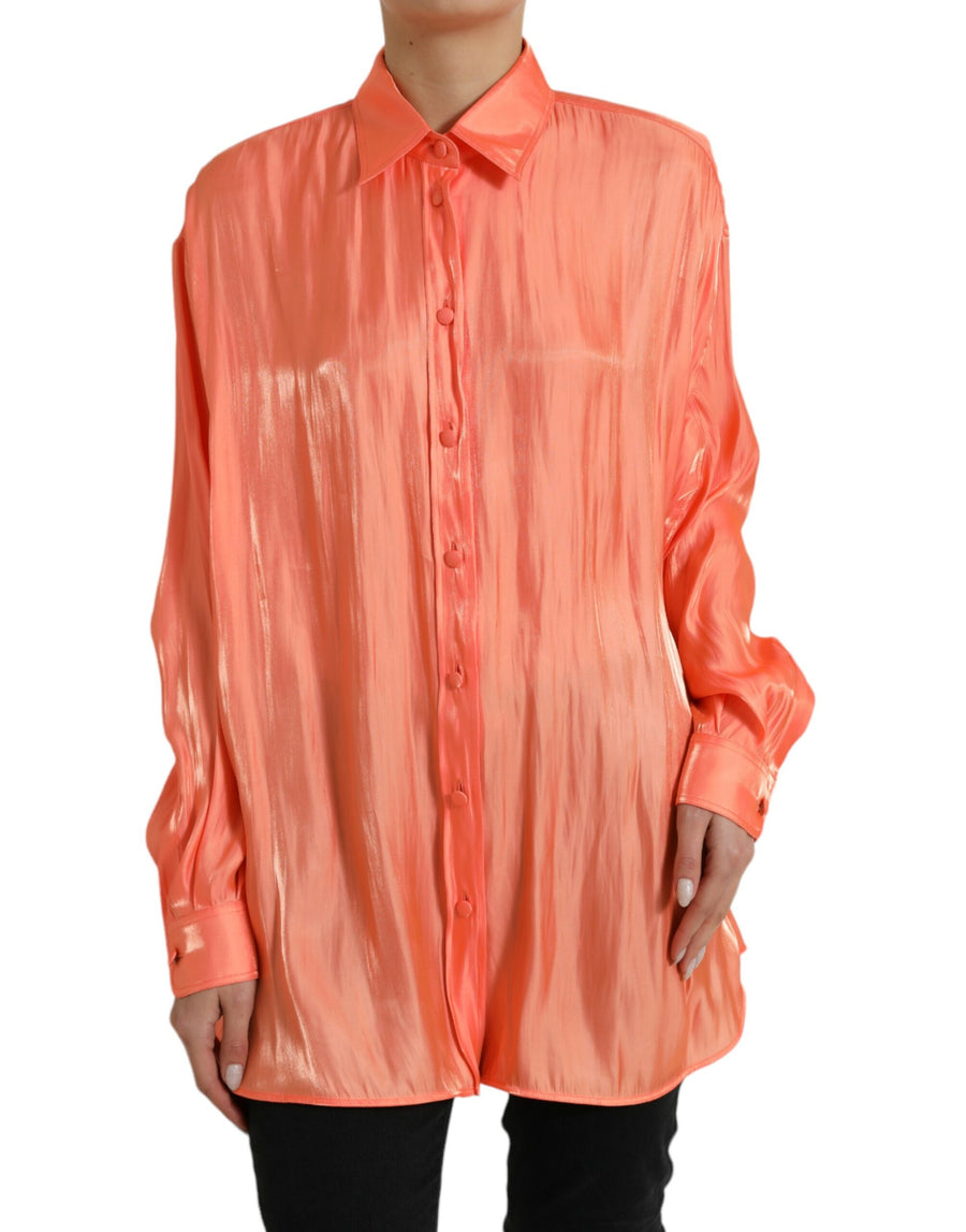 Dolce & Gabbana 100% Polyester blouse in coral