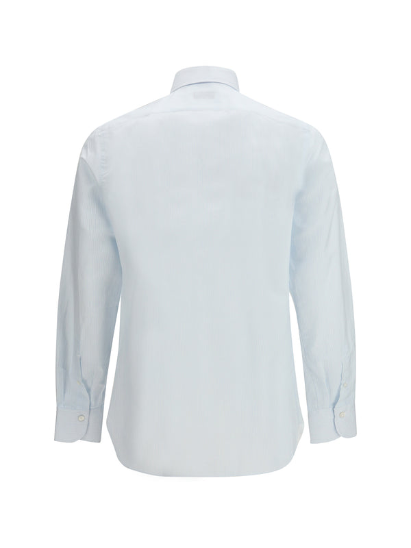 Shirt Napoli Light Blue Stripe Cotton