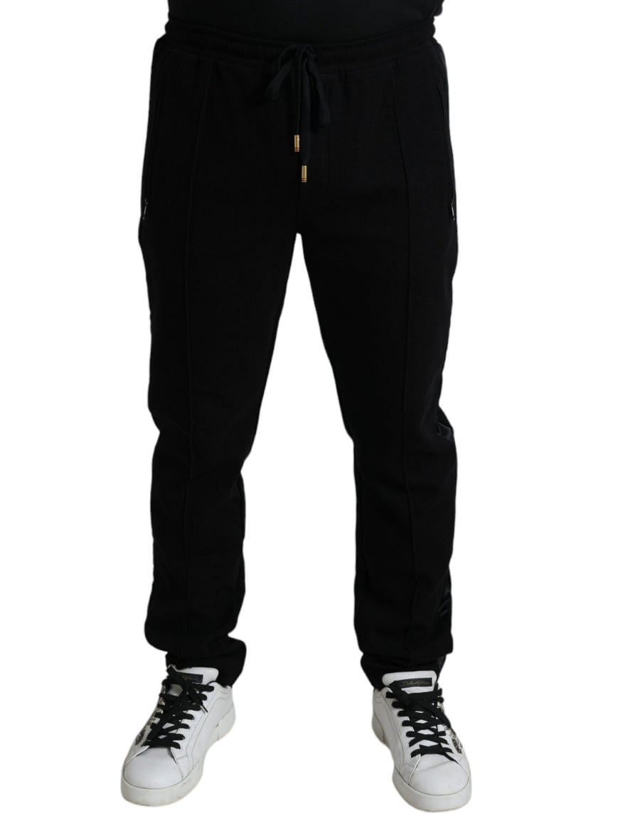 Dolce & Gabbana 88% Cotton joggers in black