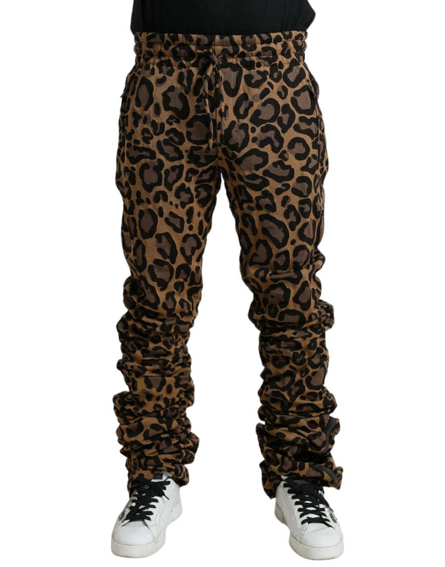 Dolce & Gabbana 40% Polyester 37% Cotton 23% Nylon joggers in brown