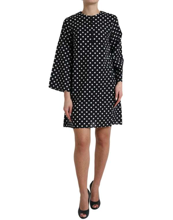 Dolce & Gabbana 56% Nylon 44% Cotton shift dress in black