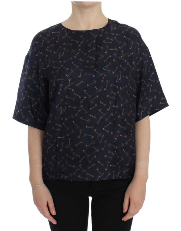 Dolce & Gabbana 100% Silk blouse in blue
