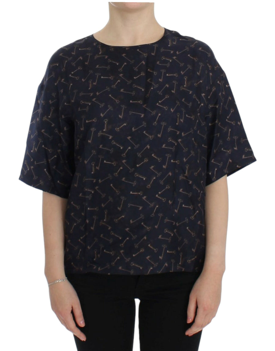 Dolce & Gabbana 100% Silk blouse in blue