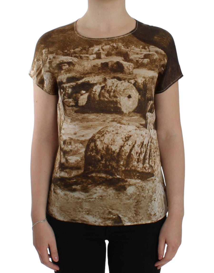 Dolce & Gabbana 100% Silk blouse in brown