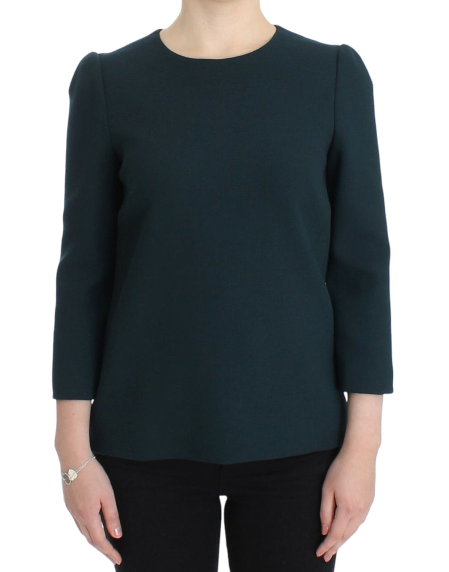 Dolce & Gabbana 99% Wool blouse in green