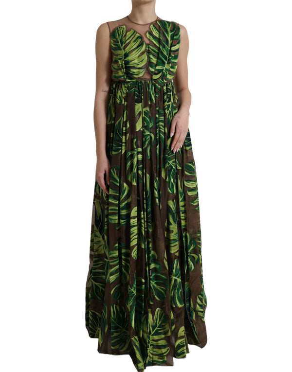 Dolce & Gabbana 80% Silk 20% Nylon dress in green