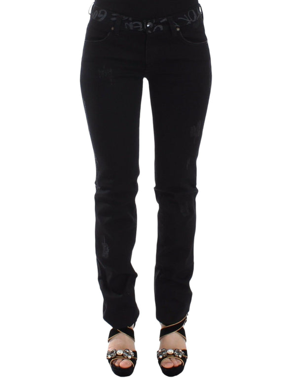 Ermanno Scervino 98% cotton jeans in black