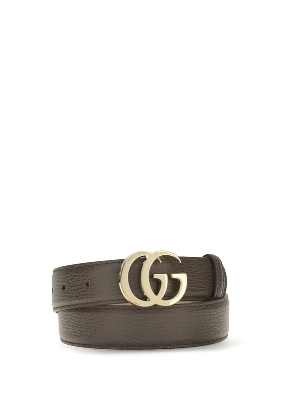 Gucci 100% Calf Leather Bos Taurus belt in brown