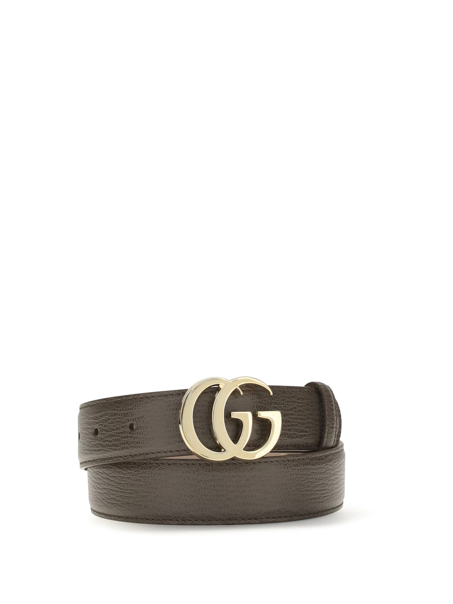 Gucci 100% Calf Leather Bos Taurus belt in brown