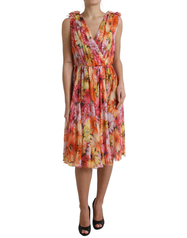 Dolce & Gabbana 100% Silk dress in multicolor