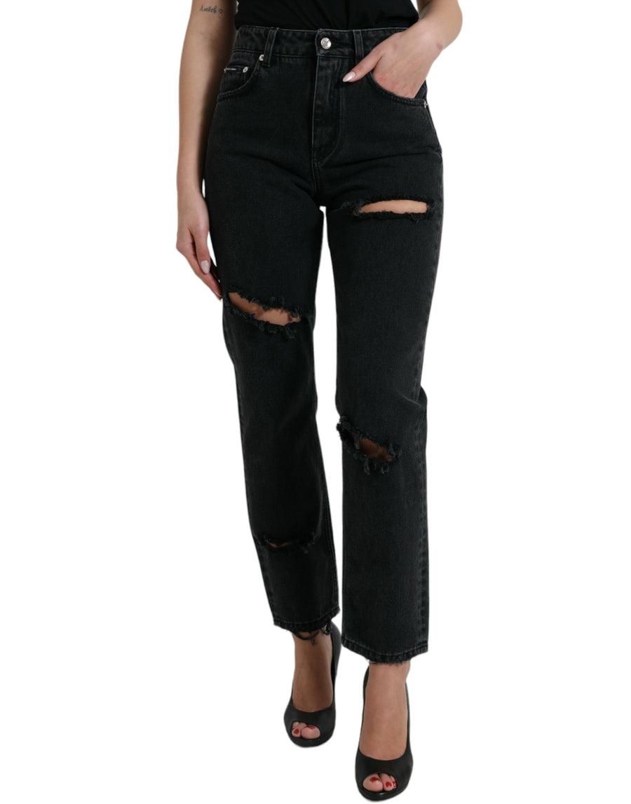 Dolce & Gabbana 65% Cotton jeans in black