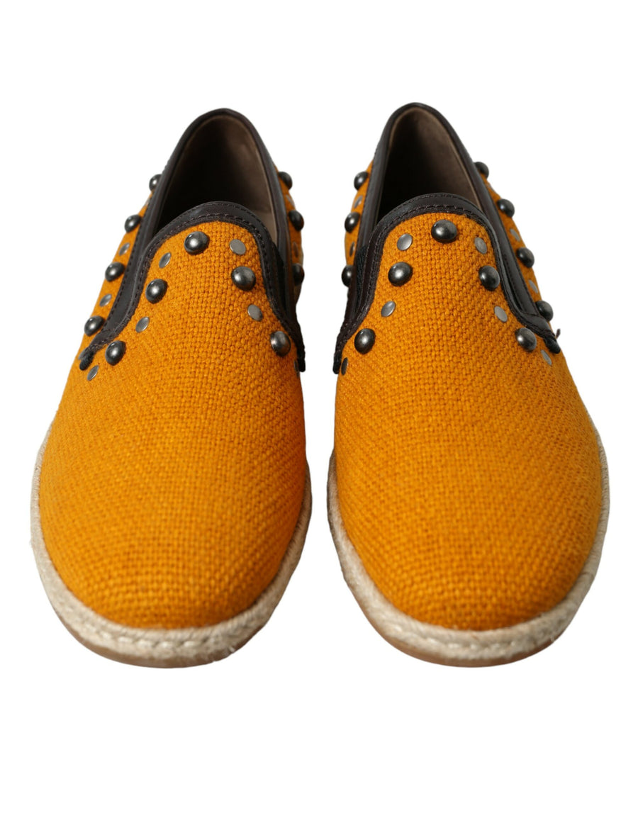 Dolce & Gabbana 66% Linen loafer in orange
