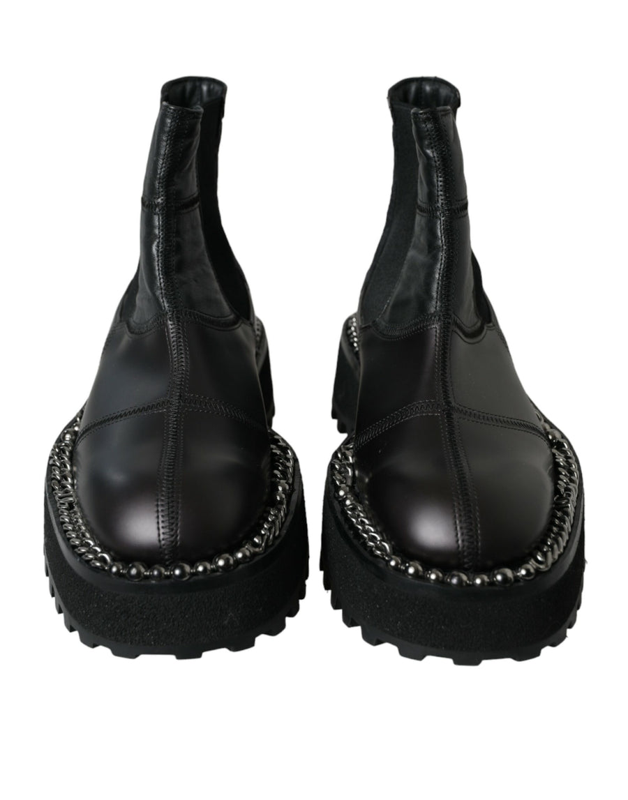 Dolce & Gabbana 40% Viscose boot in black