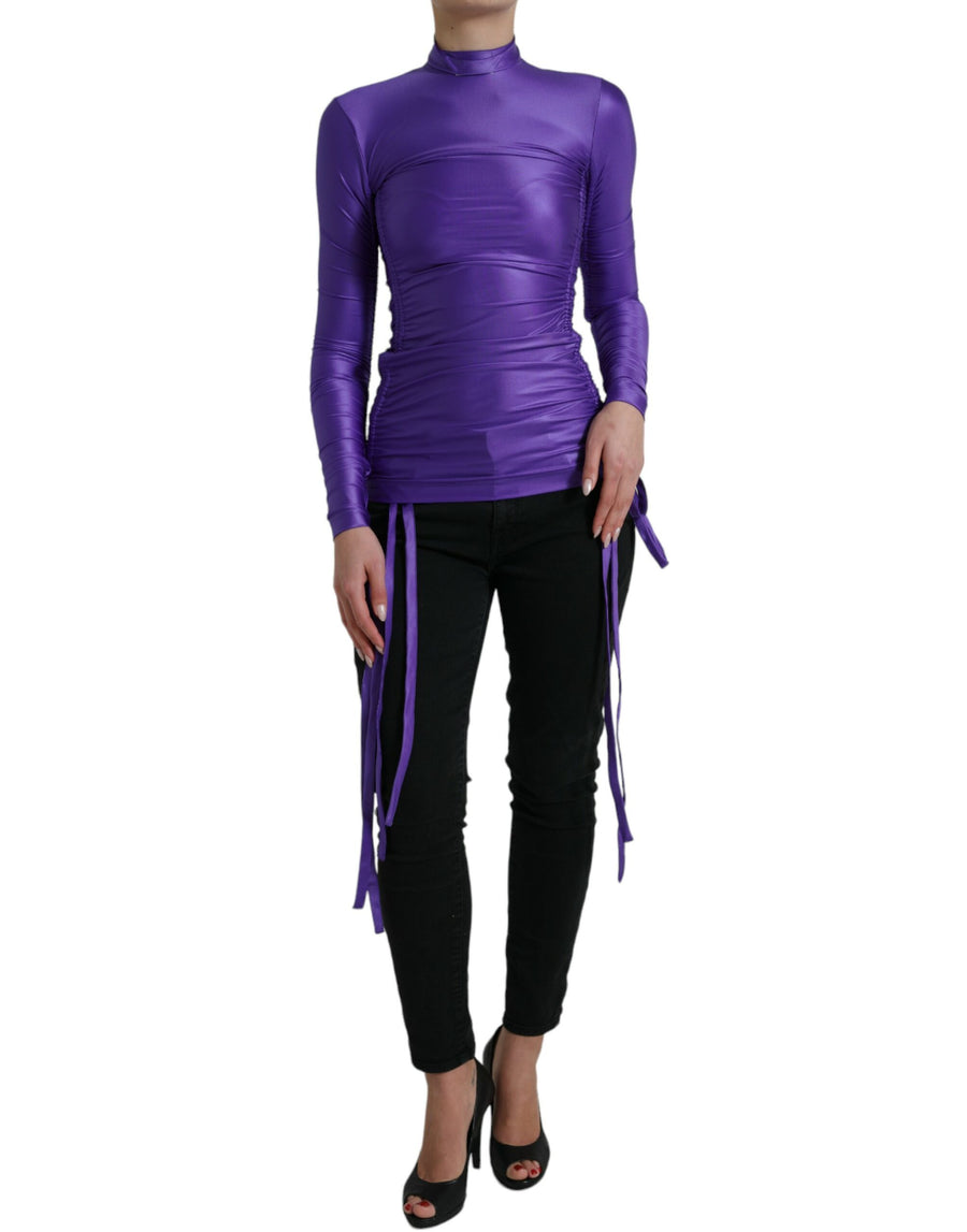 Dolce & Gabbana 79% Nylon 21% Elastane shirt in purple