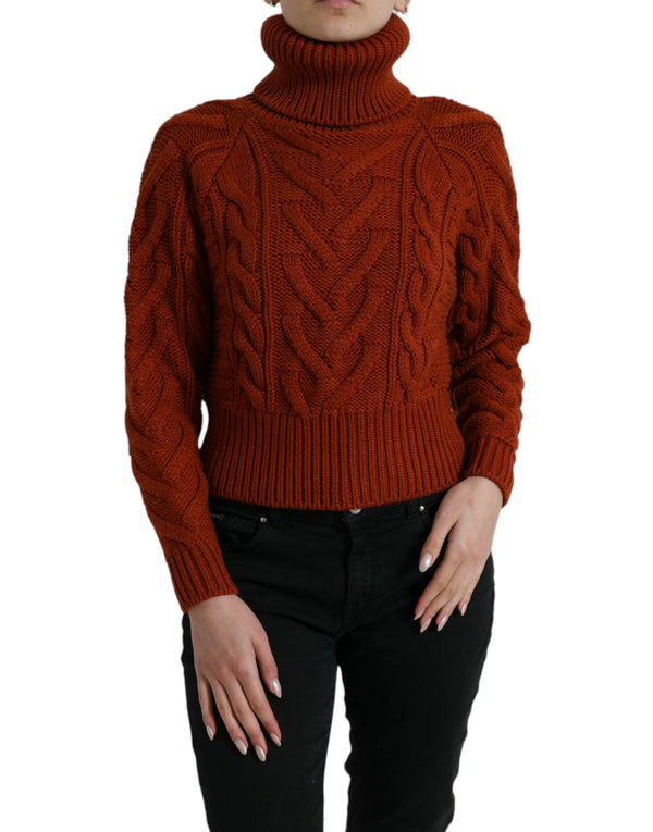 Dolce & Gabbana 65% Virgin Wool 35% Cashmere sweater in brown