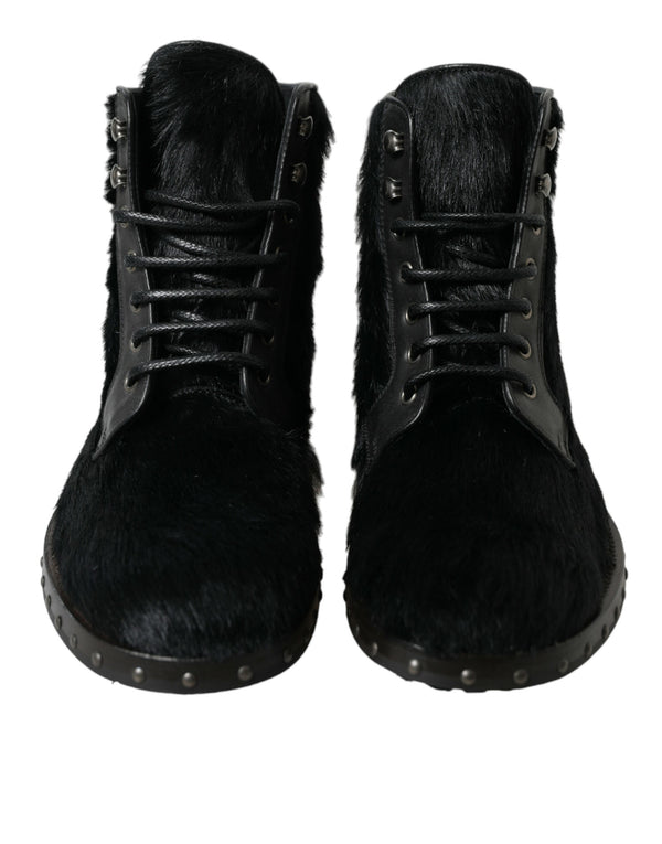 Dolce & Gabbana 100% Calf Leather boot in black