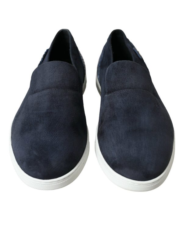 Dolce & Gabbana 68% Lambskin Leather 32% Caiman Leather loafer in blue