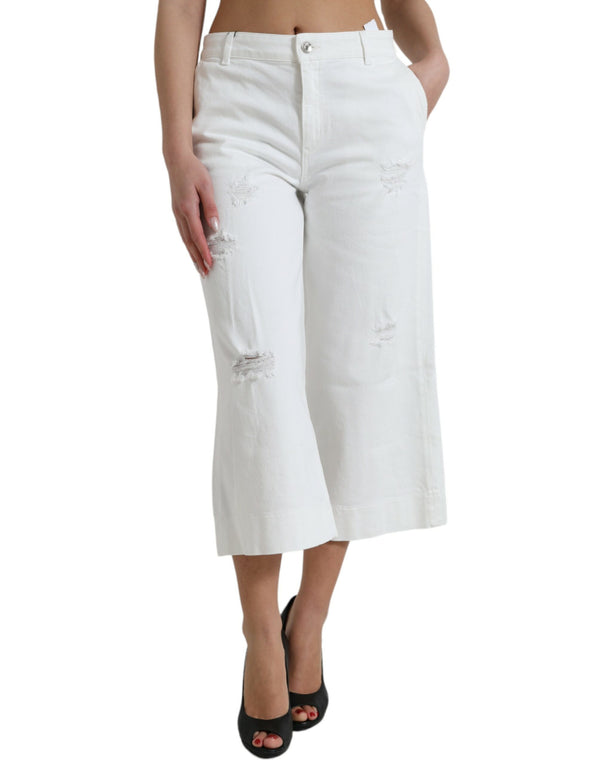 Dolce & Gabbana 99% Cotton bermuda in white
