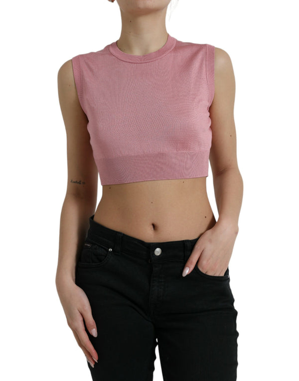 Dolce & Gabbana 100% Silk tank top in pink
