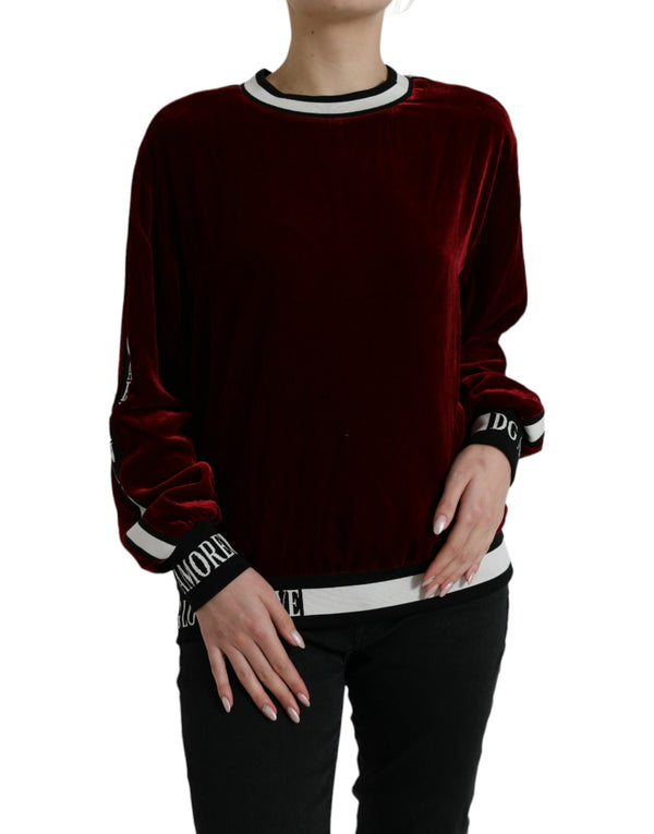 Dolce & Gabbana 82% Viscose sweater in red