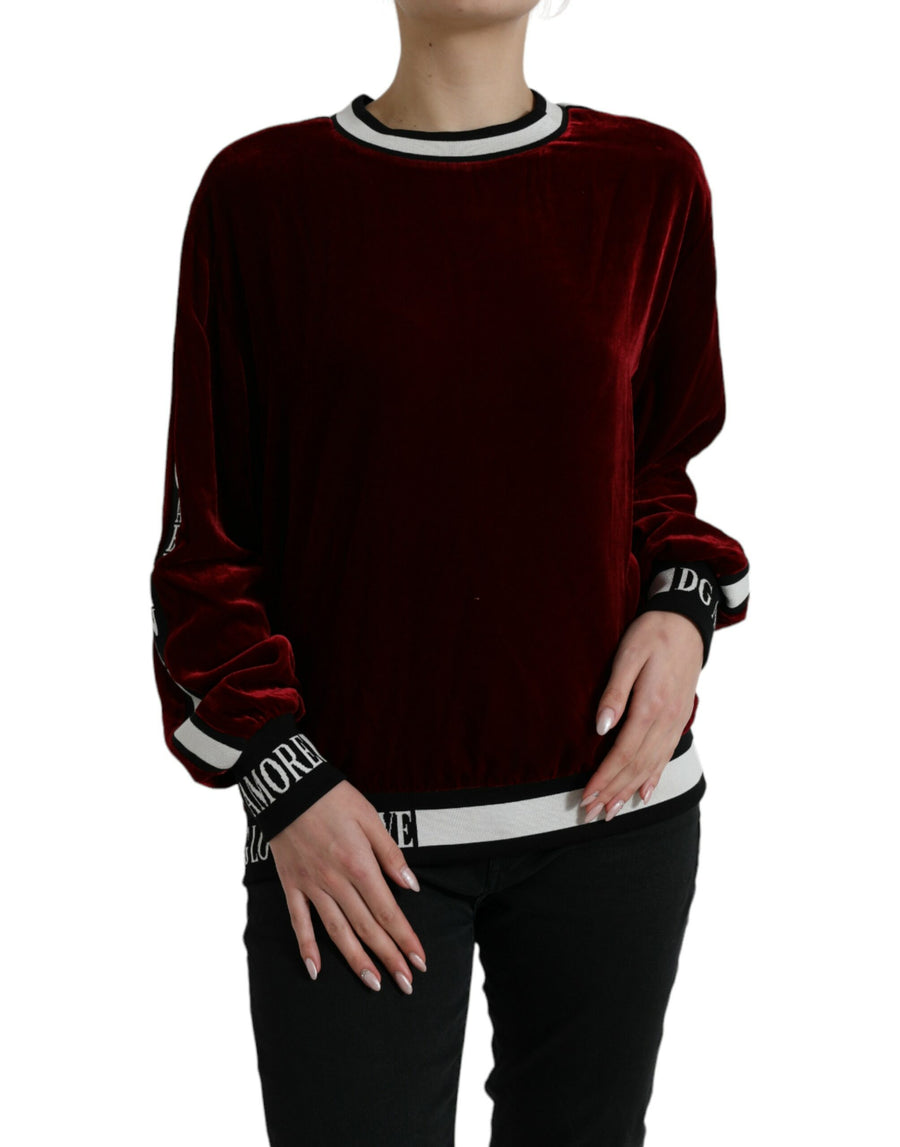 Dolce & Gabbana 82% Viscose sweater in red