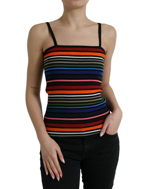 Dolce & Gabbana 80% Cotton 20% Polypropylene tank top in multicolor