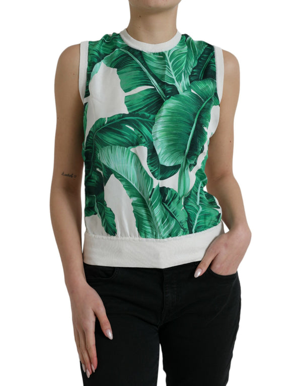 Dolce & Gabbana 100% Silk tank top in white