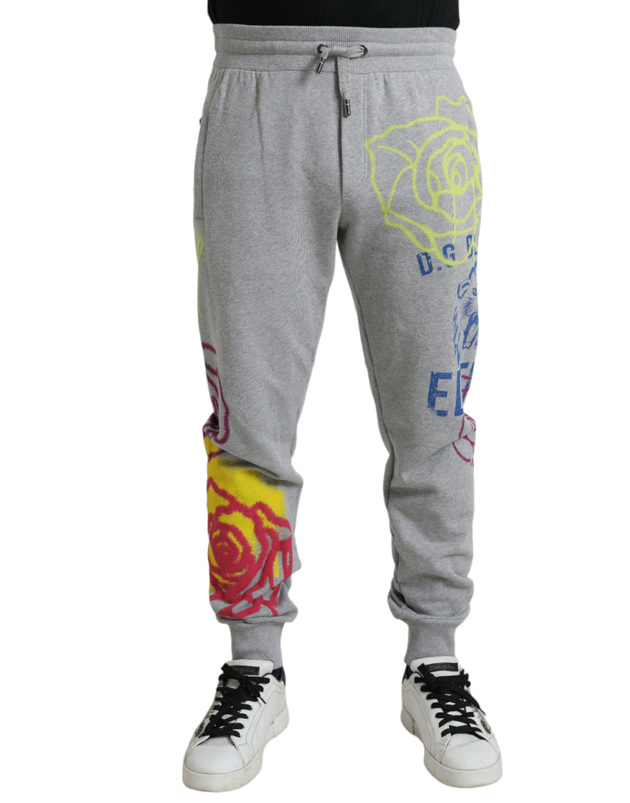 Dolce & Gabbana 100% Cotton joggers in gray