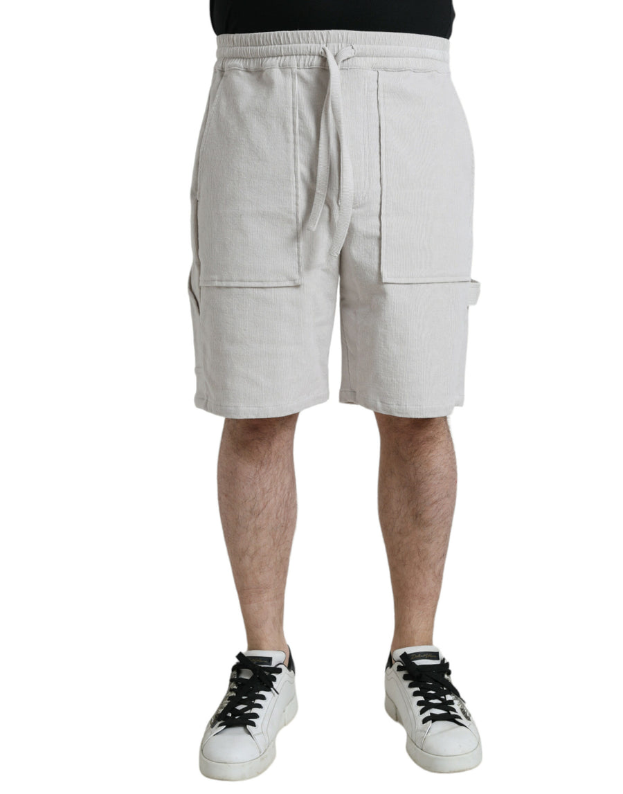 Dolce & Gabbana 100% Cotton bermuda shorts in beige
