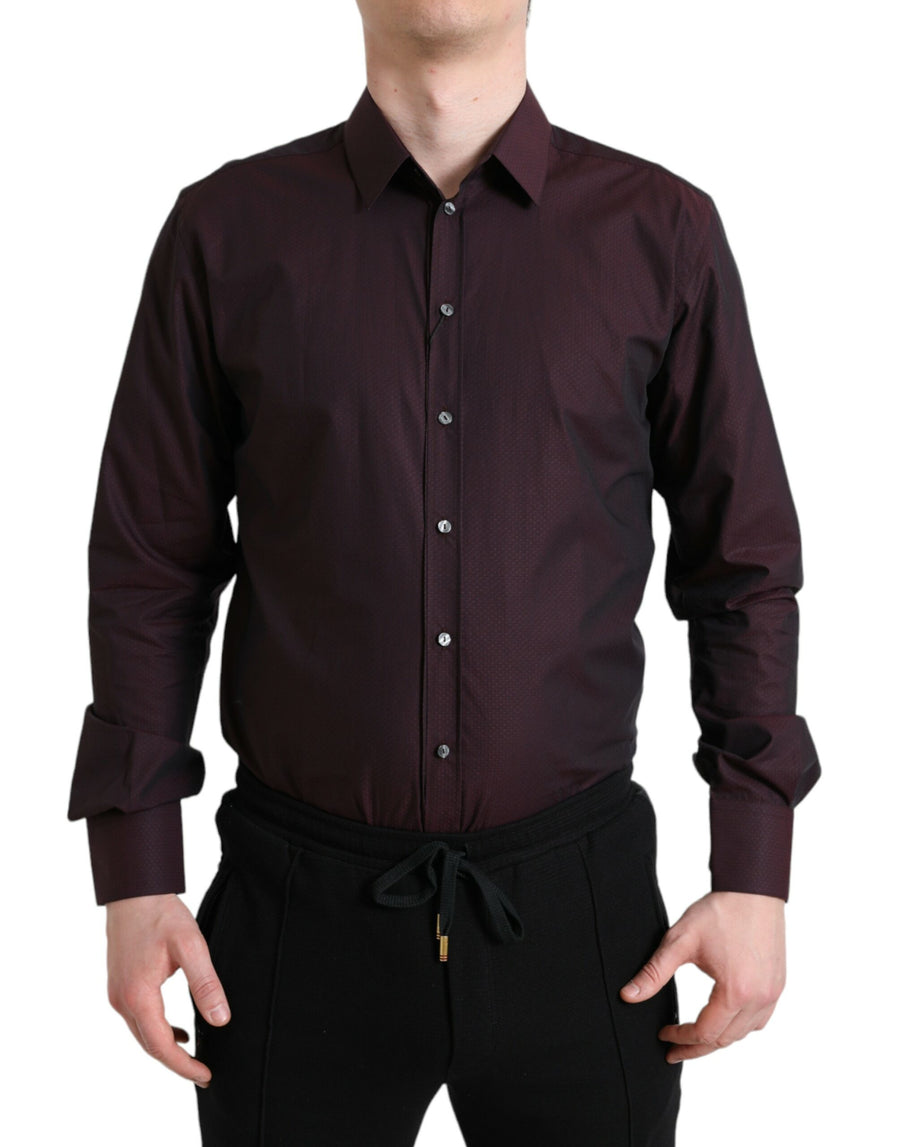 Dolce & Gabbana 100% Cotton shirt in maroon