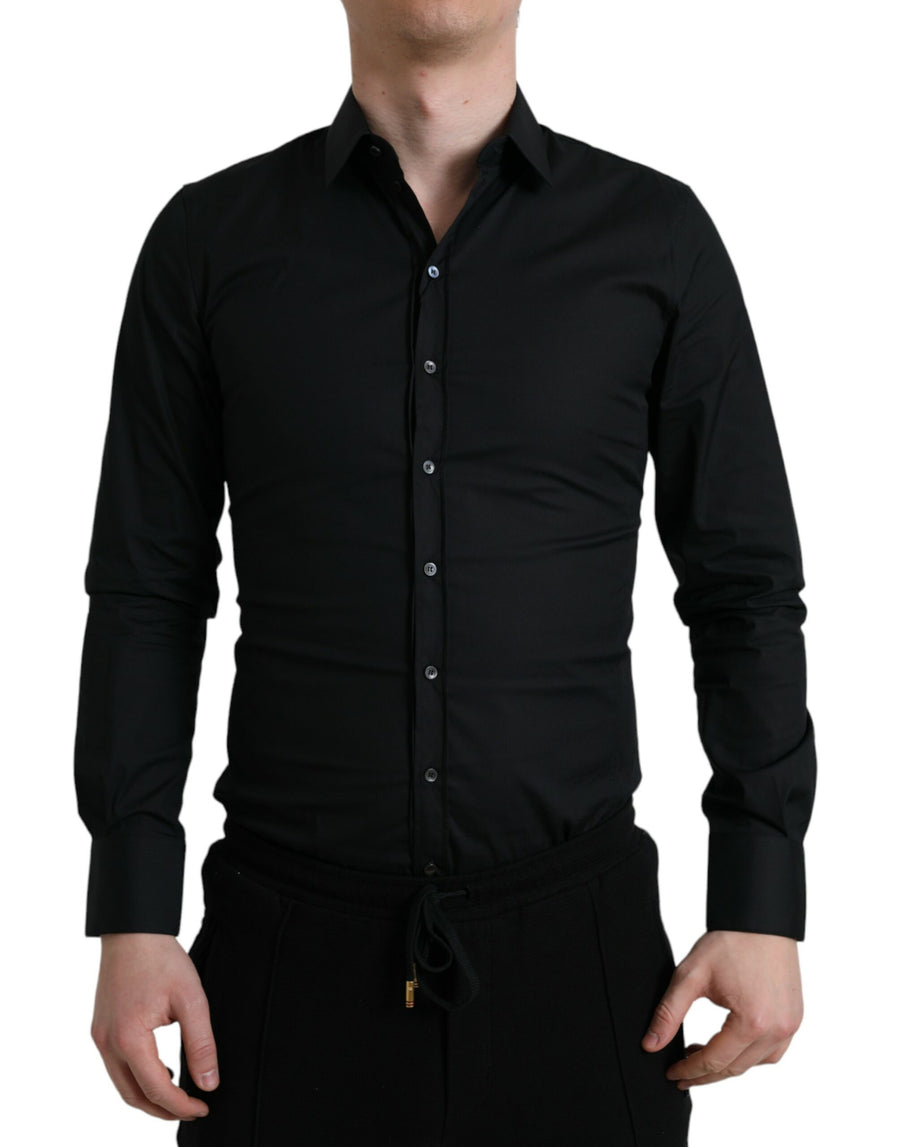 Dolce & Gabbana 70% Cotton 23% Nylon 7% Elastane shirt in black