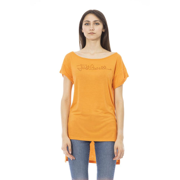 Just Cavalli Cotton t-shirt in orange