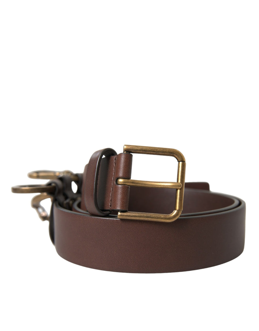 Dolce & Gabbana 100% Calf Leather belt in brown