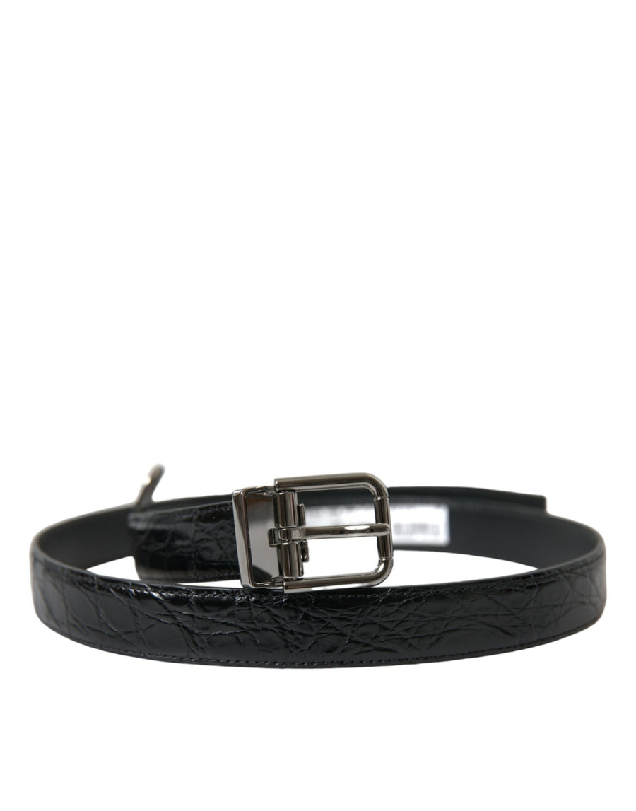 Dolce & Gabbana 100% Leather belt in black
