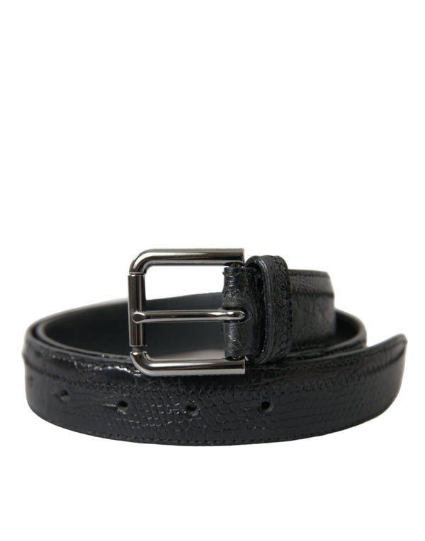 Dolce & Gabbana 100% Leather belt in black