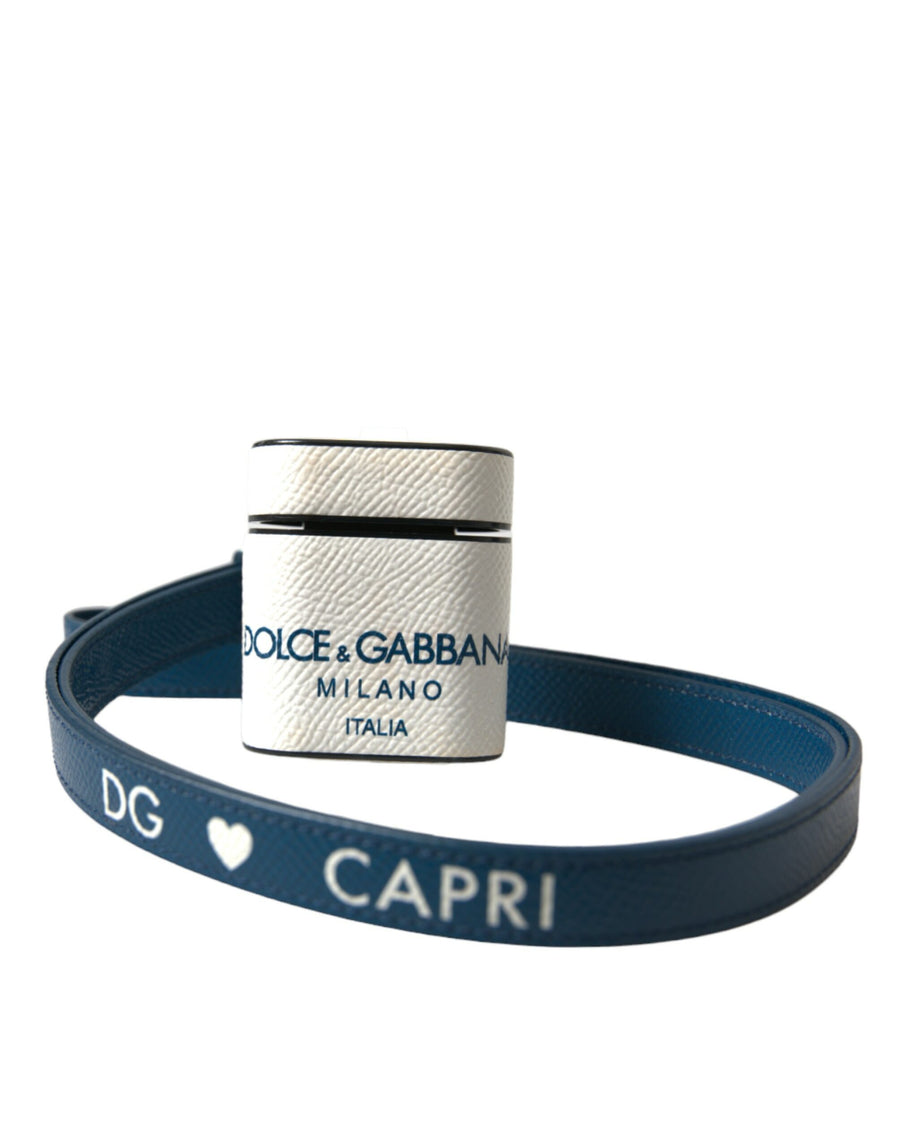 Dolce & Gabbana 100% Calf Leather case in white