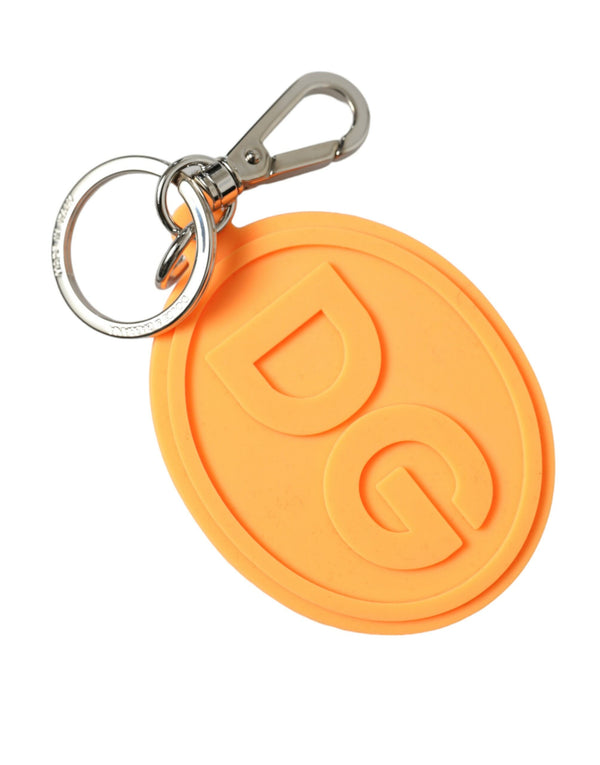 Dolce & Gabbana Brass key case in orange